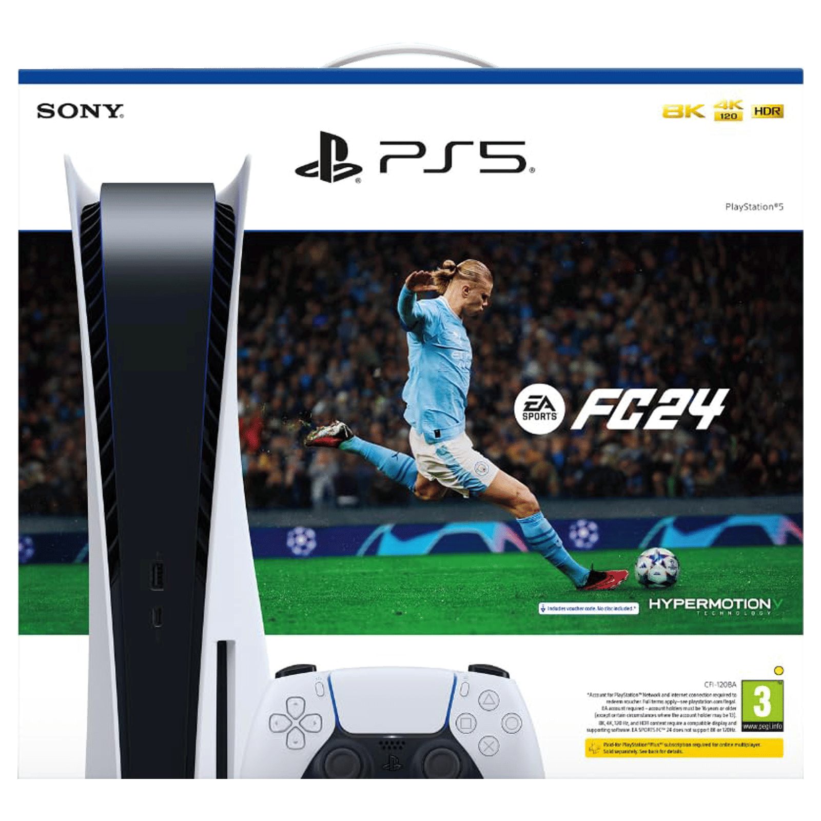 Buy SONY Playstation 5 (50668787, White) with FC 24 Bundle
